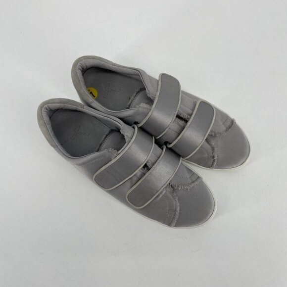 Joie Diata Satin silver platform Velcro sneakers 37.5 - Picture 16 of 16